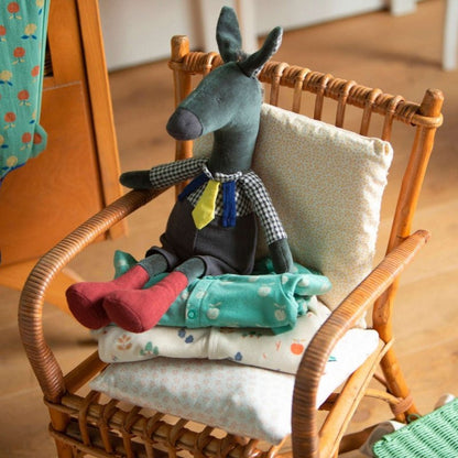 Jucării de pluş - Jucărie de pluș - Măgăruşul Anatole, Pomme des Bois, 49 cm, 0+ ani | Moulin Roty - 2