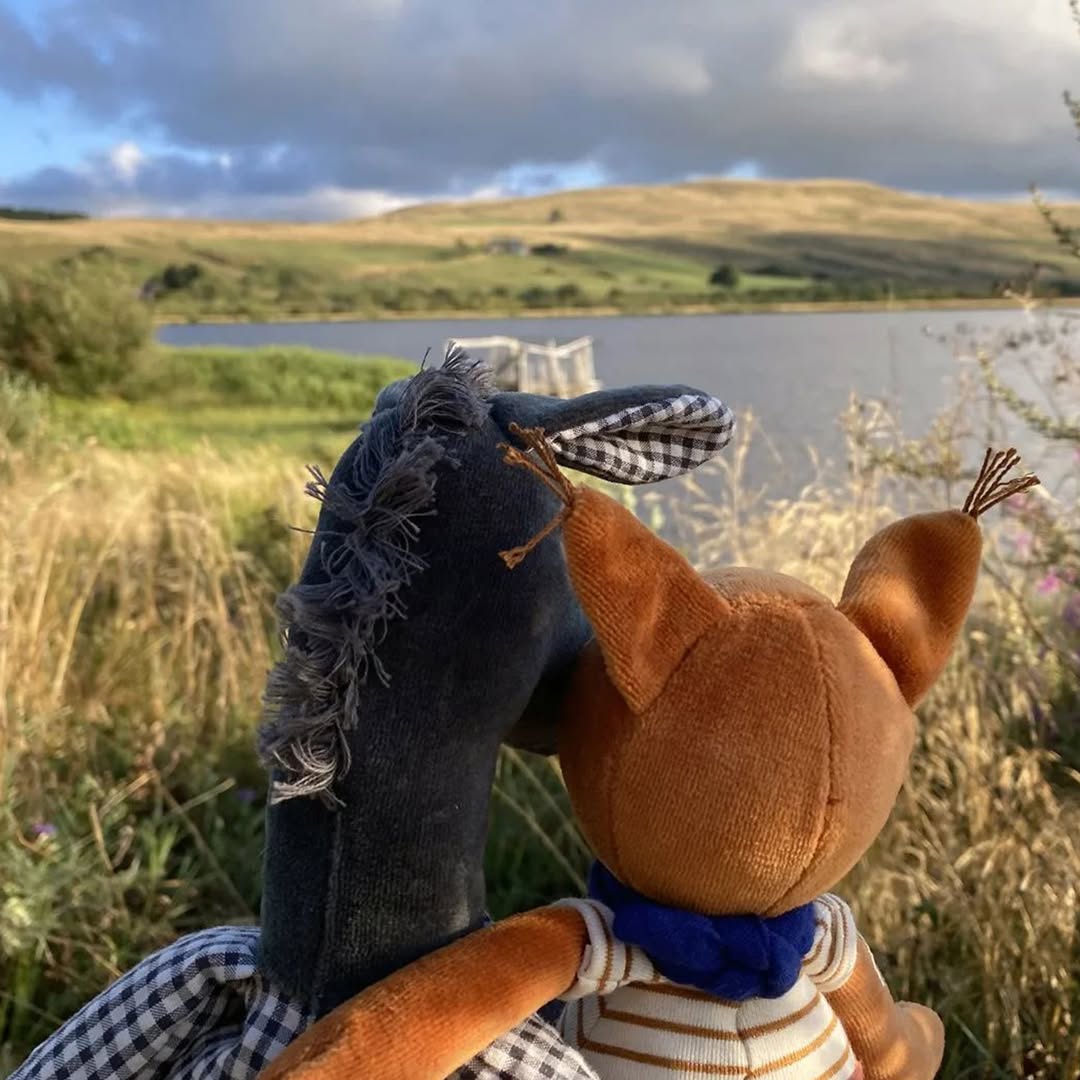 Jucării de pluş - Jucărie de pluș - Măgăruşul Anatole, Pomme des Bois, 49 cm, 0+ ani | Moulin Roty - 7