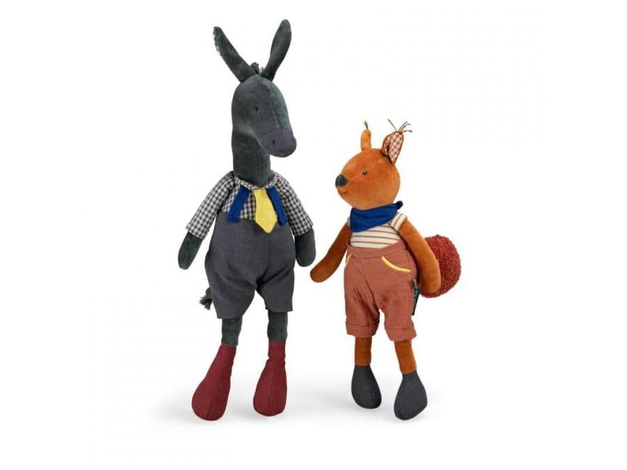 Jucării de pluş - Jucărie de pluș - Măgăruşul Anatole, Pomme des Bois, 49 cm, 0+ ani | Moulin Roty - 5