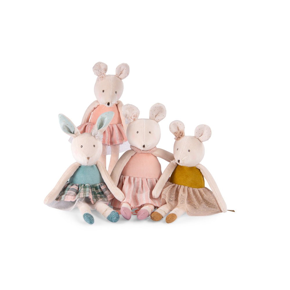 Jucării de pluş - Jucărie de pluș - Mica şoricică aurie, 0+ ani | Moulin Roty - 4
