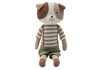 Jucării de pluş - Jucărie de pluş tricotată - Căţelul Mick, 0+ ani | Jollein - 1