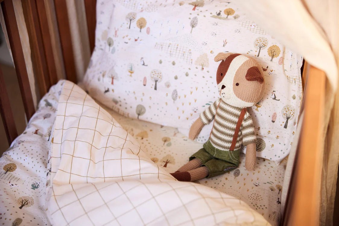 Jucării de pluş - Jucărie de pluş tricotată - Căţelul Mick, 0+ ani | Jollein - 4