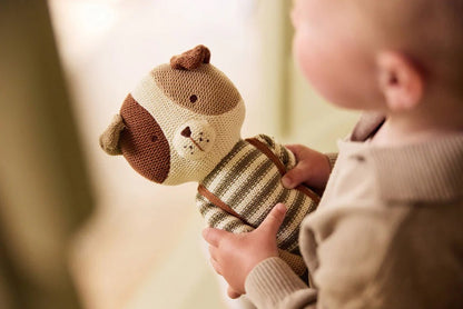 Jucării de pluş - Jucărie de pluş tricotată - Căţelul Mick, 0+ ani | Jollein - 5