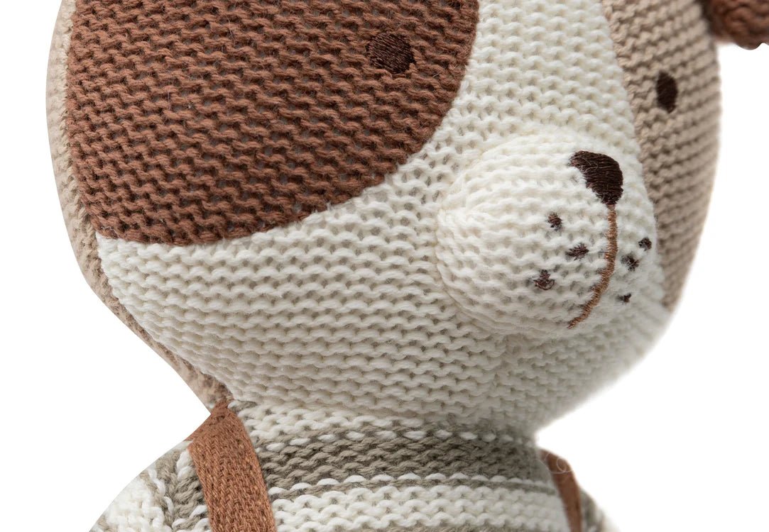 Jucării de pluş - Jucărie de pluş tricotată - Căţelul Mick, 0+ ani | Jollein - 3