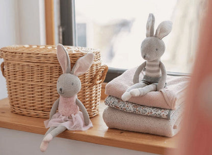 Jucării de pluş - Jucărie de pluş tricotată - Iepuraşul Nola, 0+ ani | Jollein - 2