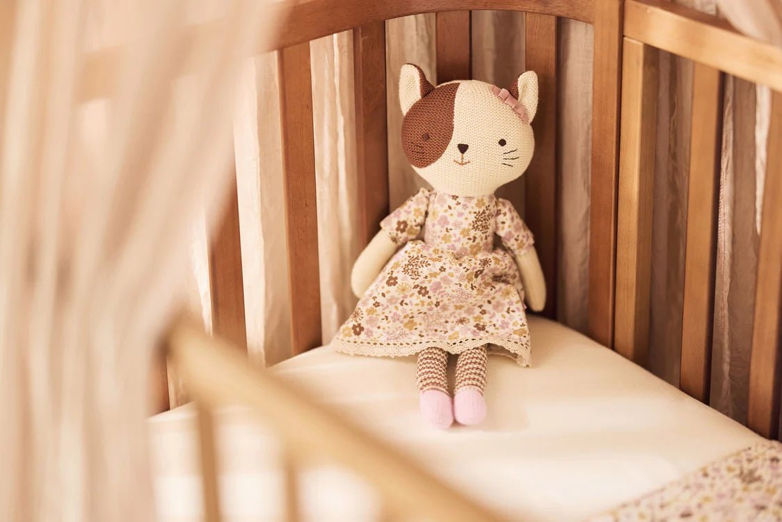 Jucării de pluş - Jucărie de pluş tricotată - Pisicuţa Jill, 0+ ani | Jollein - 8