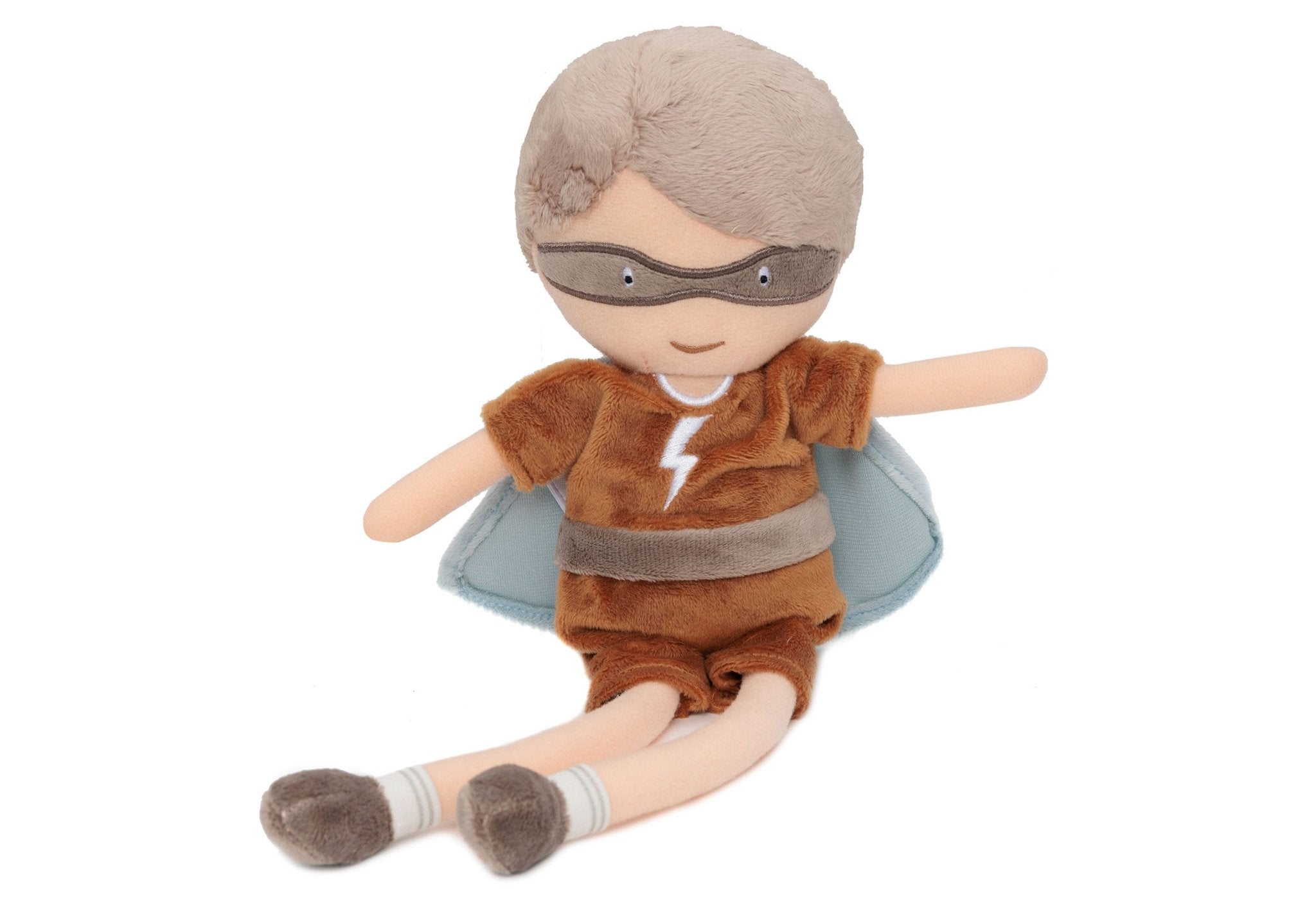 Jucarii de plus - Jucărie din pluș - Păpușa Supererou Dave, 32 cm, 0+ ani | Jollein - 4