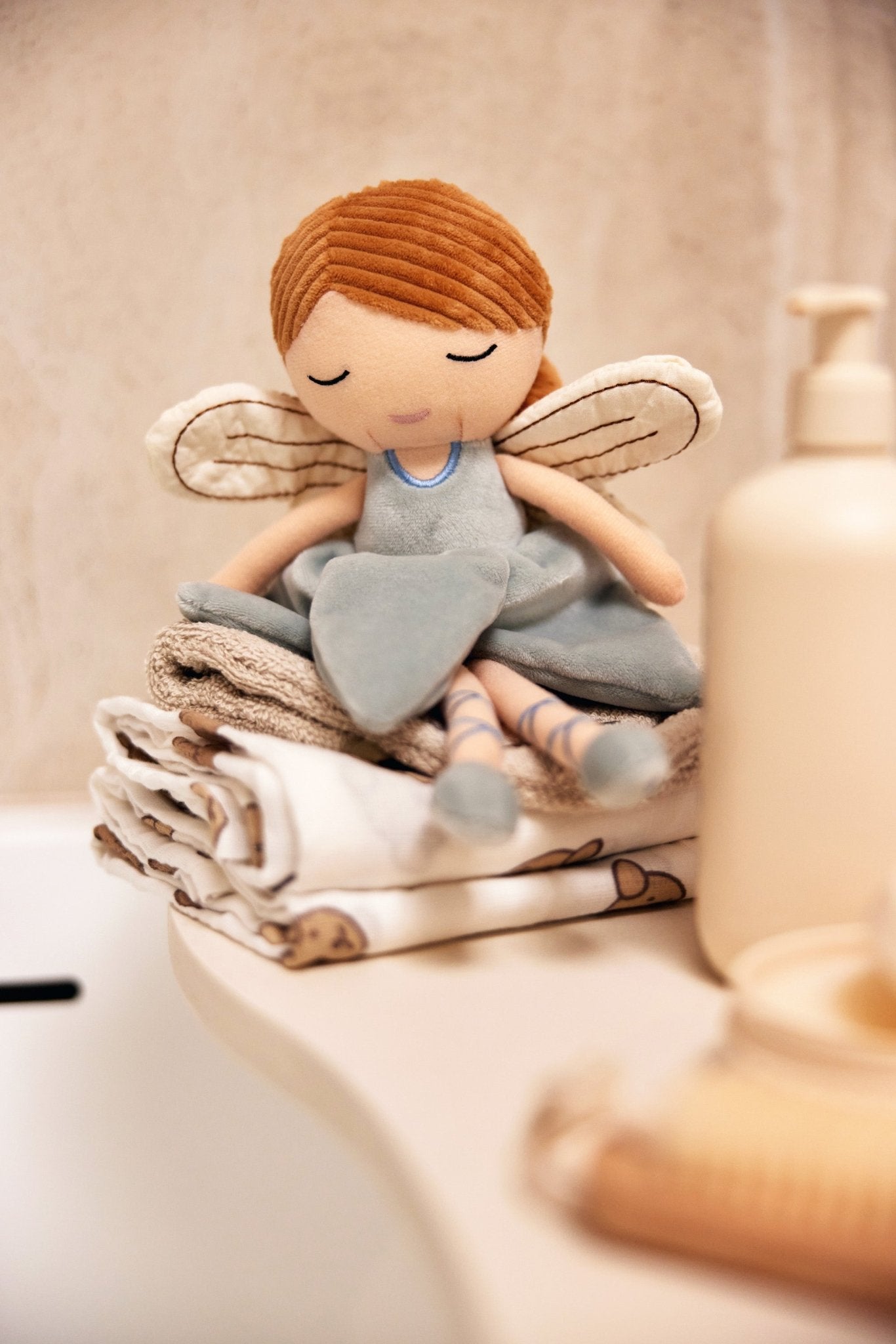 Jucarii de plus - Jucărie din pluș - Zâna Amy, 32 cm, 0+ ani | Jollein - 4