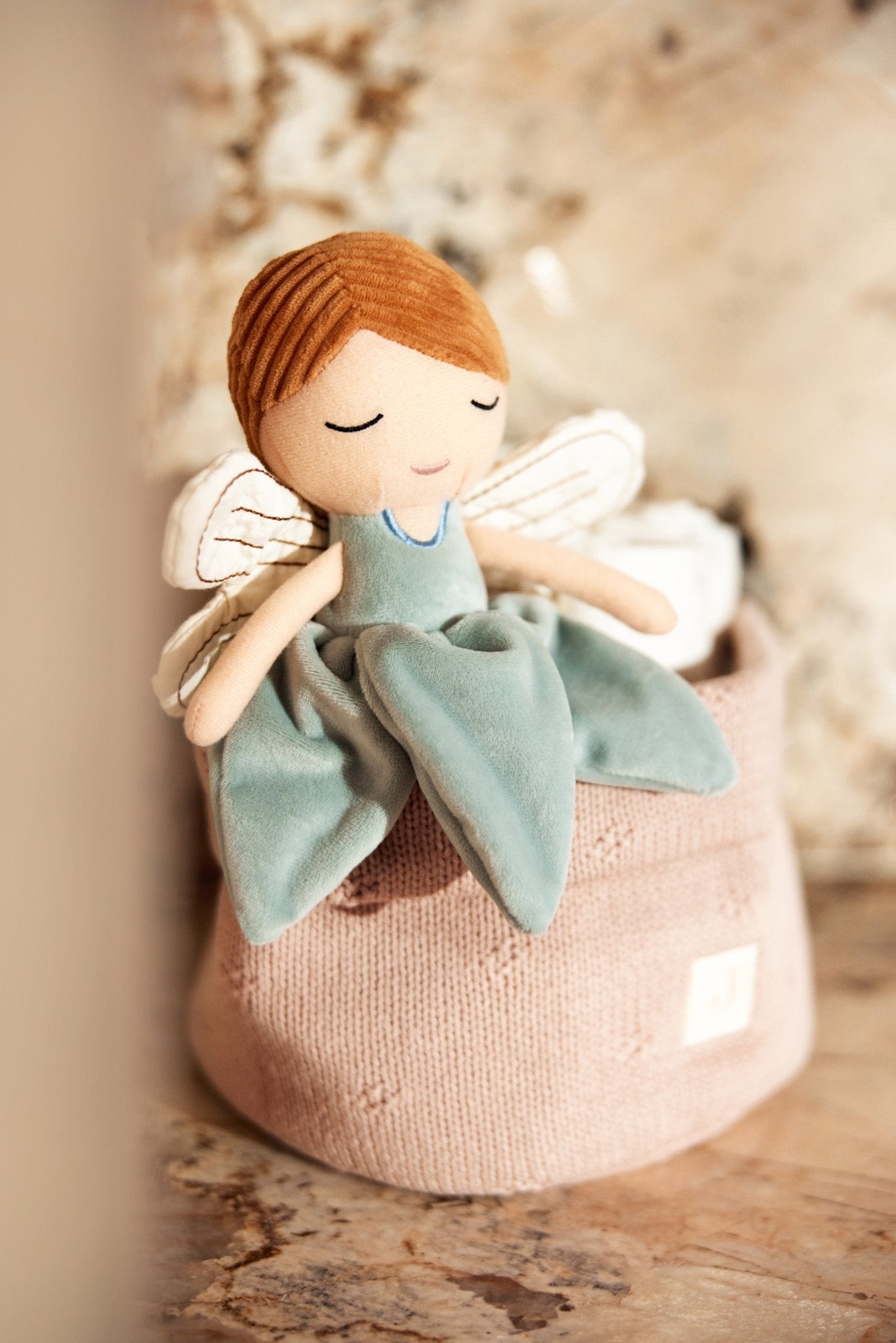 Jucarii de plus - Jucărie din pluș - Zâna Amy, 32 cm, 0+ ani | Jollein - 3