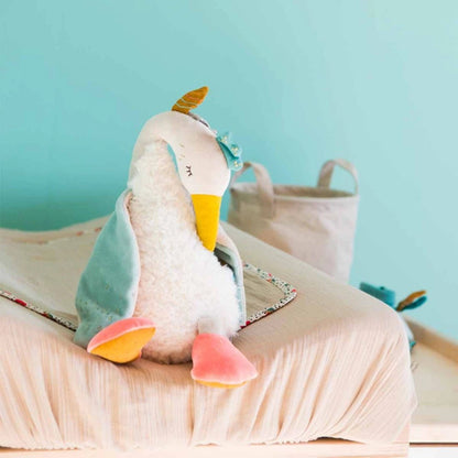 Jucării muzicale - Jucărie muzicală de pluș cu cutie detașabilă - Gâsca Olga , 0+ ani | Moulin Roty - 2