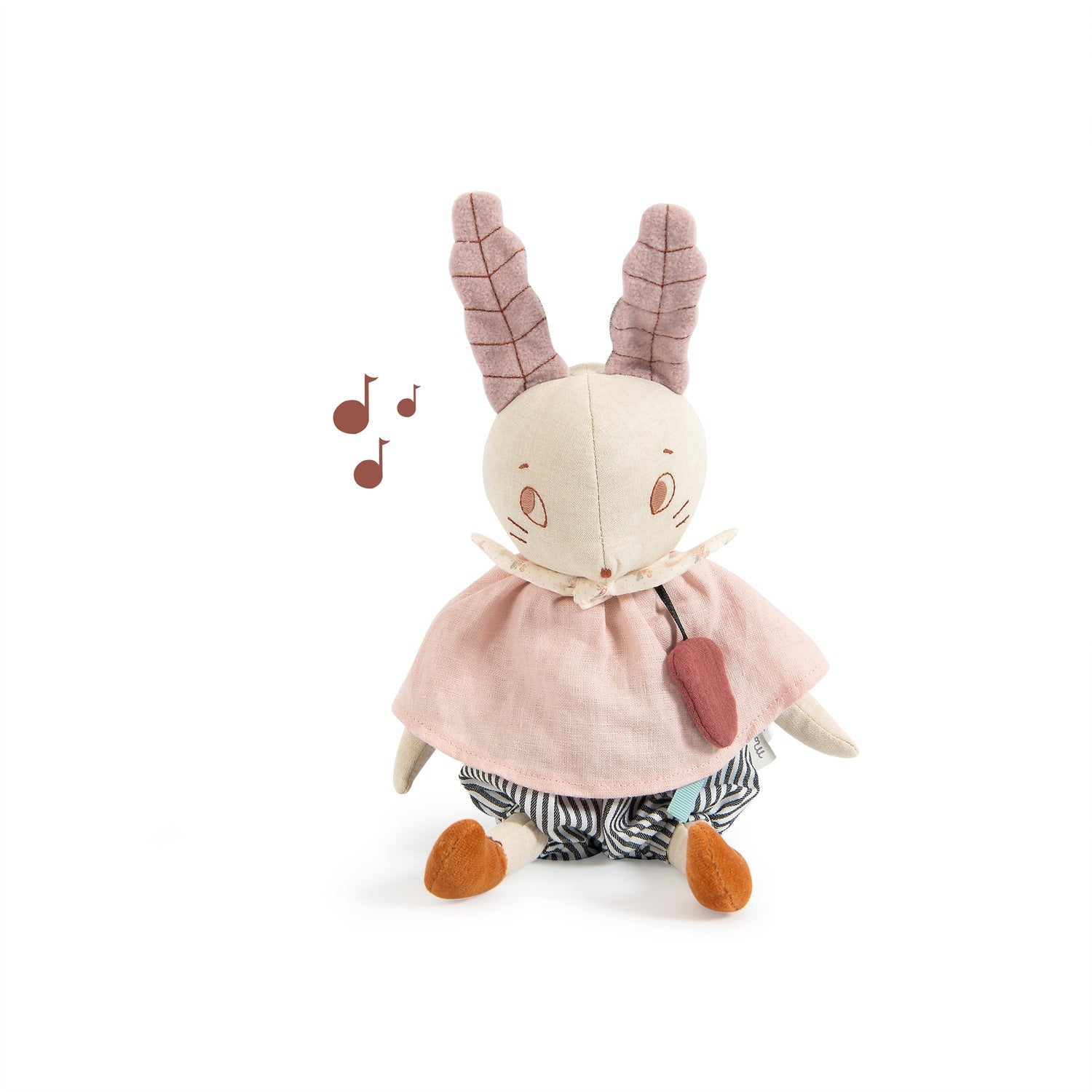 Jucării muzicale - Jucărie muzicală de pluş cu cutie detașabilă - Iepuraş Après la pluie, 0+ ani | Moulin Roty - 1