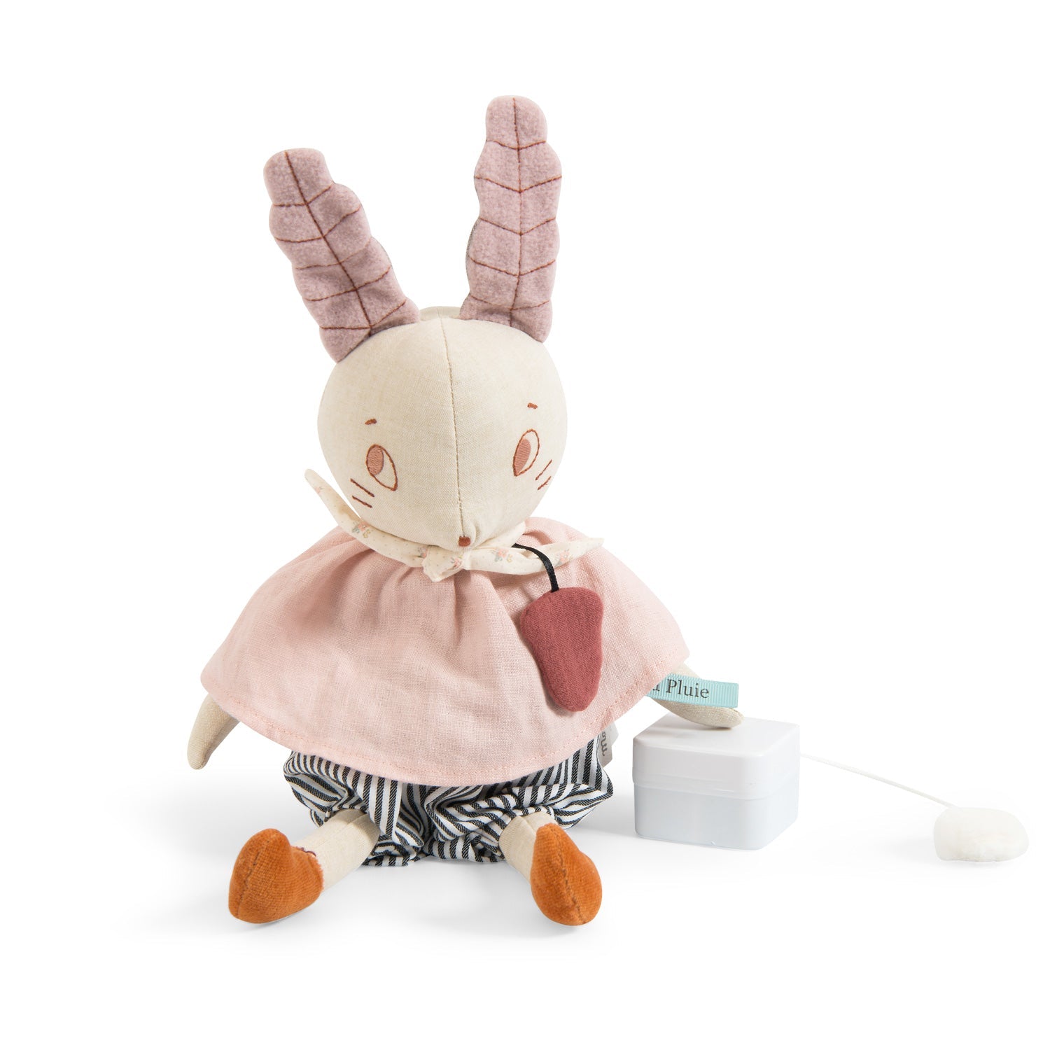 Jucării muzicale - Jucărie muzicală de pluş cu cutie detașabilă - Iepuraş Après la pluie, 0+ ani | Moulin Roty - 3
