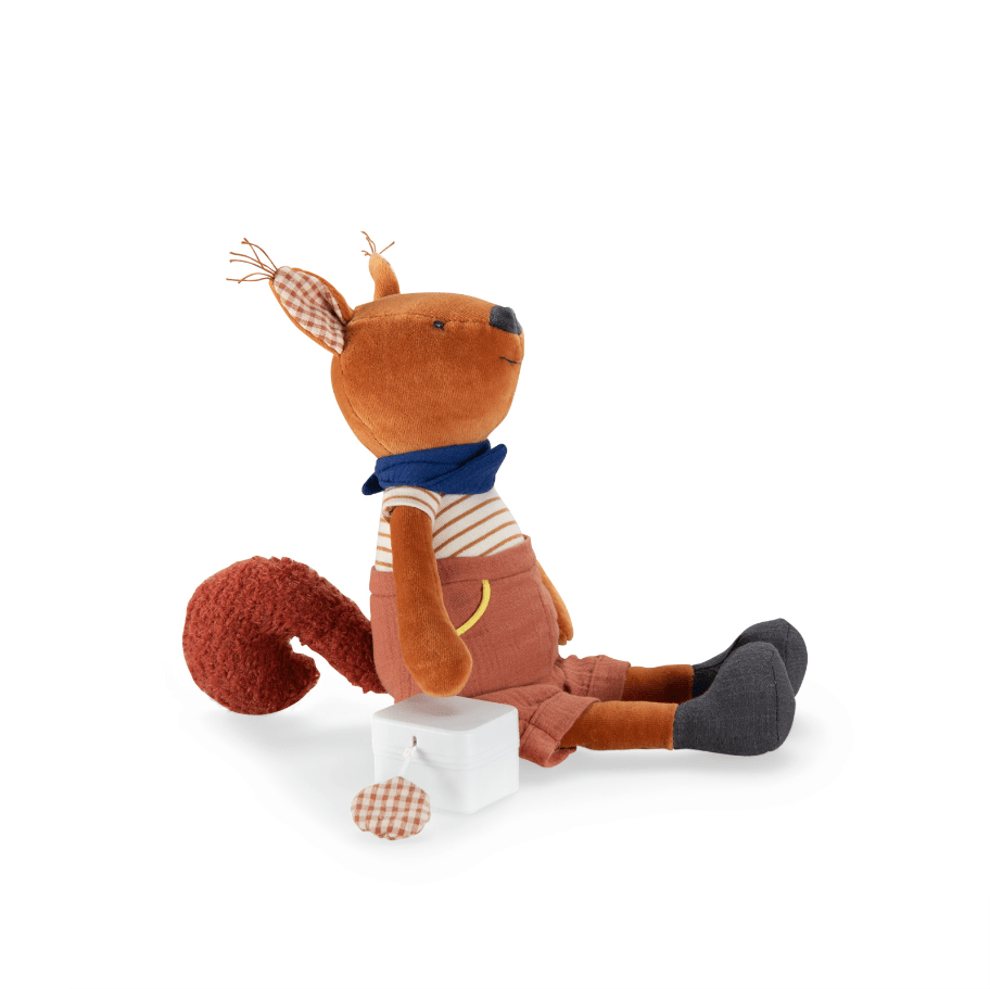 Jucării muzicale - Jucărie muzicală de pluş cu cutie detașabilă - Veveriţa Harry, 0+ ani | Moulin Roty - 3