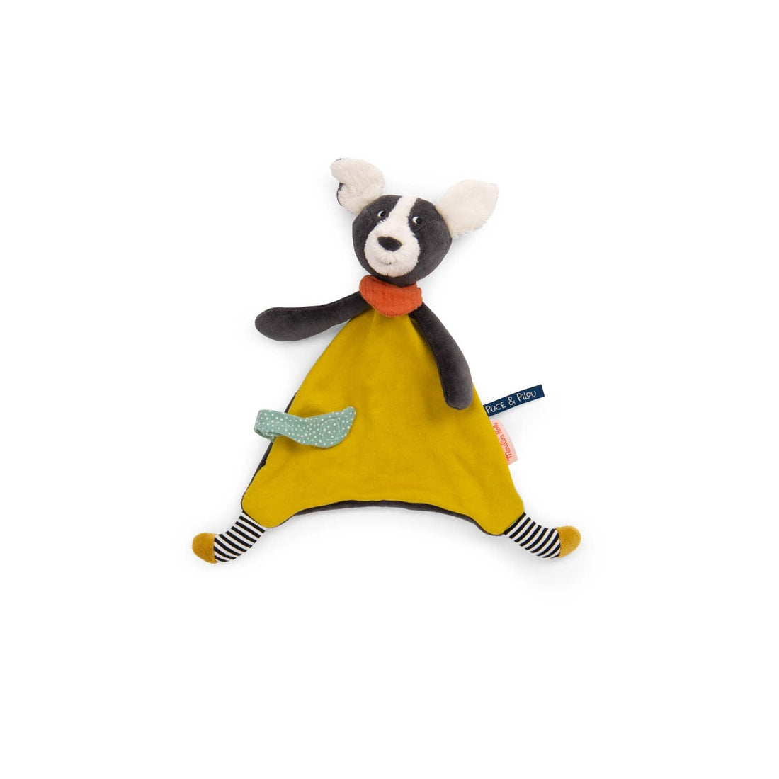 Doudou - Jucărie păturică bebe - Doudou Căţeluşul Puce, 0+ ani | Moulin Roty - 1