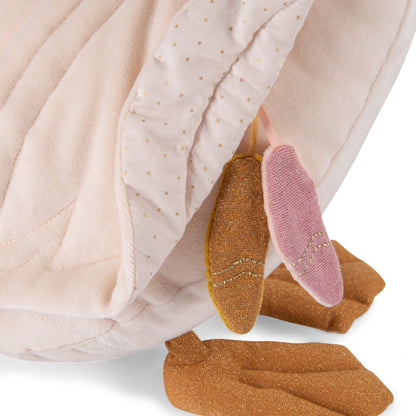 Jucării de pluş - Jucărie senzorială cu activități - Lebădă, La petite école de danse, 0+ ani | Moulin Roty - 5