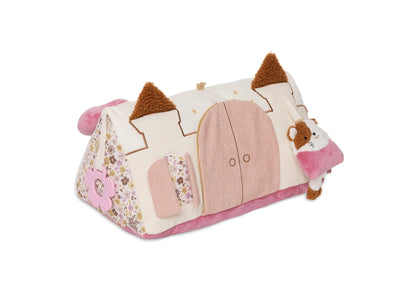 Jucării senzoriale - Jucărie senzorială triunghi cu activităţi - Flower Fairies, 0+ ani | Jollein - 1