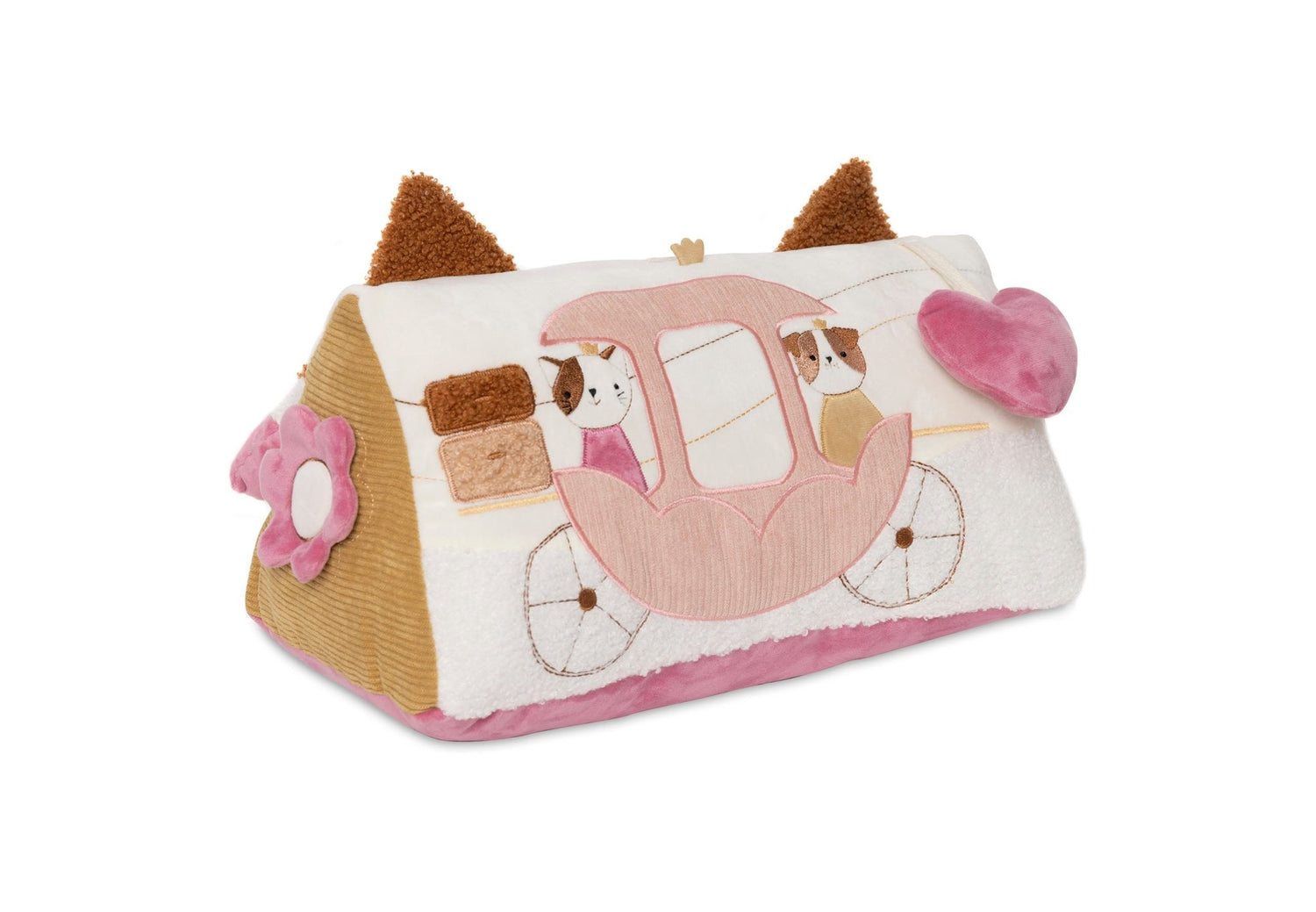 Jucării senzoriale - Jucărie senzorială triunghi cu activităţi - Flower Fairies, 0+ ani | Jollein - 2