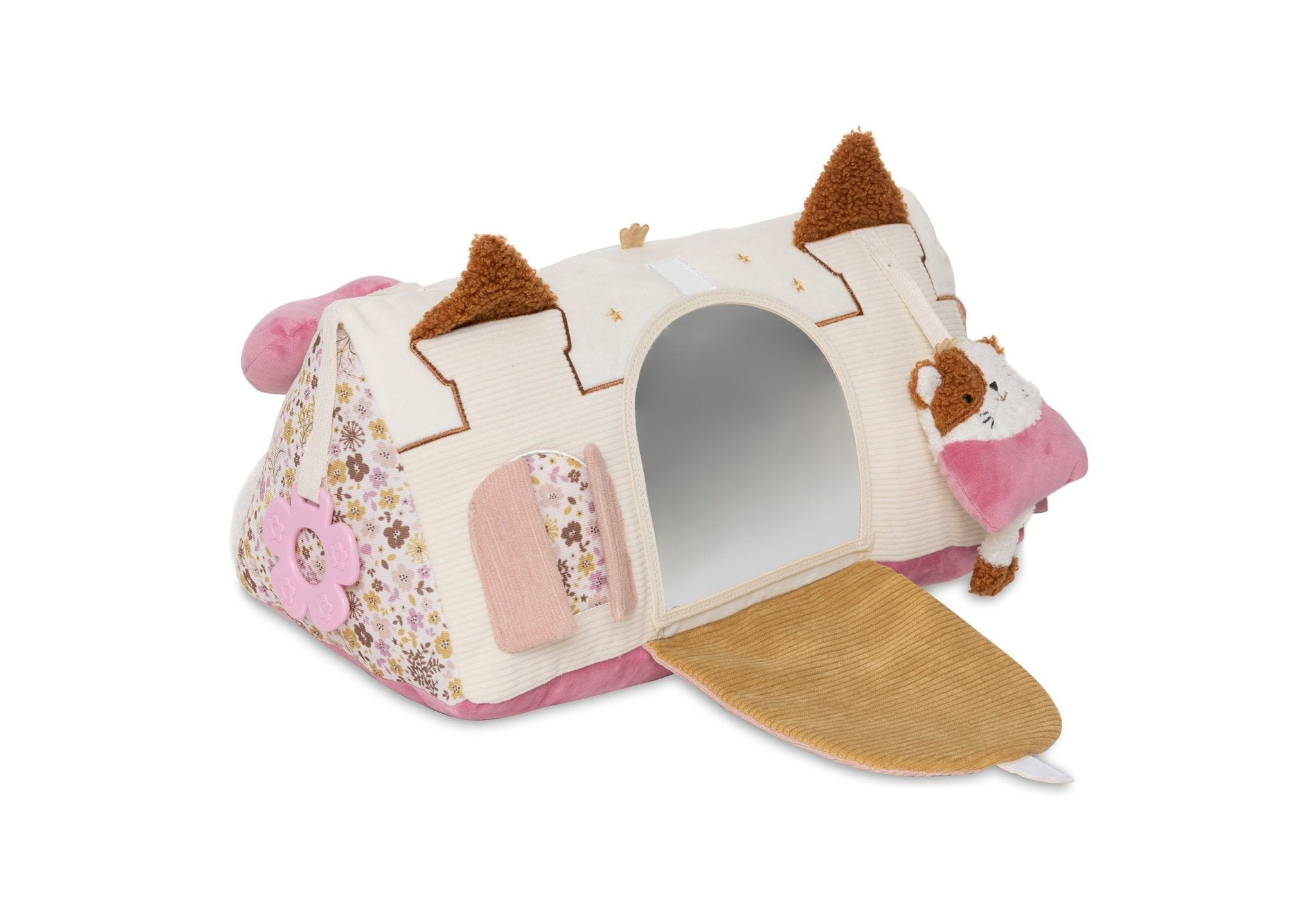 Jucării senzoriale - Jucărie senzorială triunghi cu activităţi - Flower Fairies, 0+ ani | Jollein - 3