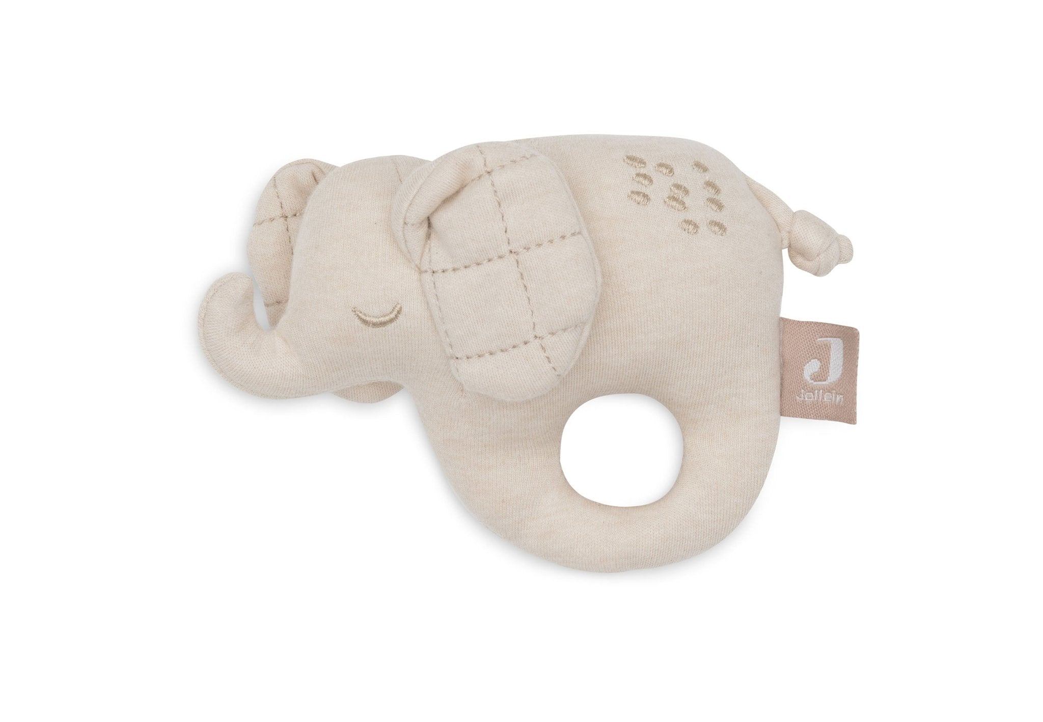 Jucării senzoriale - Jucărie zornăitoare pentru bebeluși – Elefant, 0+ ani | Jollein - 1