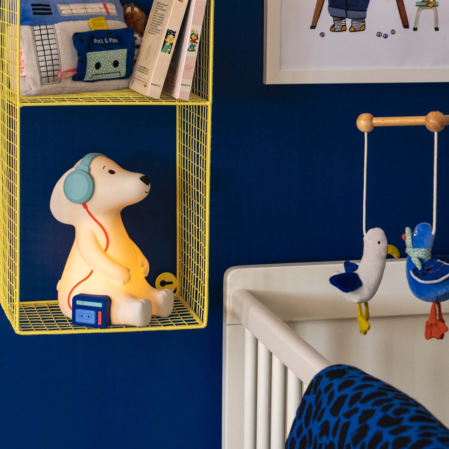 Lampi de veghe - Lampă de veghe pentru copii Căţeluş "Puce &amp; Pilou" | Moulin Roty - 1.1