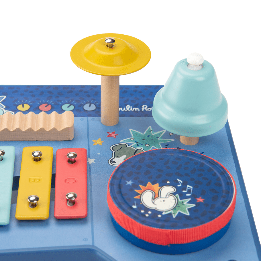 Jucării muzicale - Masă muzicală din lemn pentru copii - Puce &amp; Pilou, 18+ luni | Moulin Roty - 7