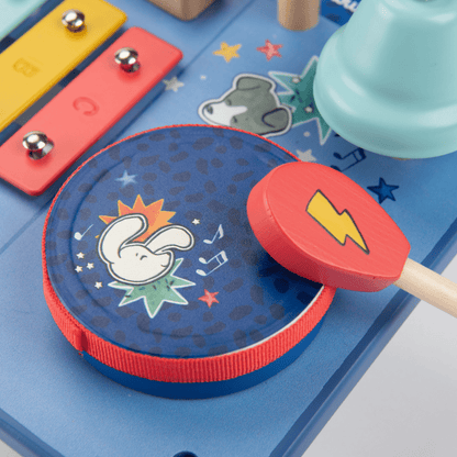 Jucării muzicale - Masă muzicală din lemn pentru copii - Puce &amp; Pilou, 18+ luni | Moulin Roty - 6