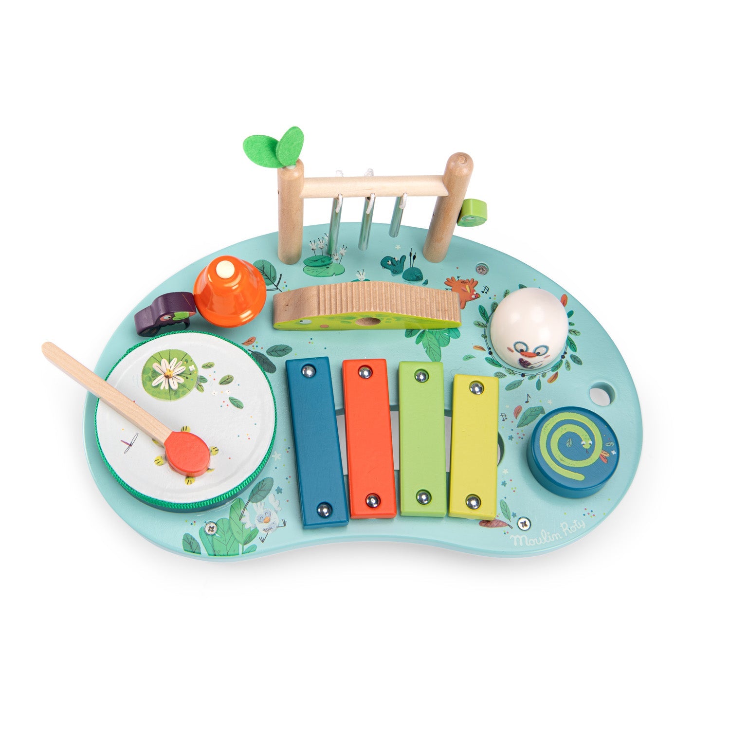 Masă muzicală multifuncțională "Dans la Jungle" | Moulin Roty - Moulin Roty - EmmaSiLuna.ro