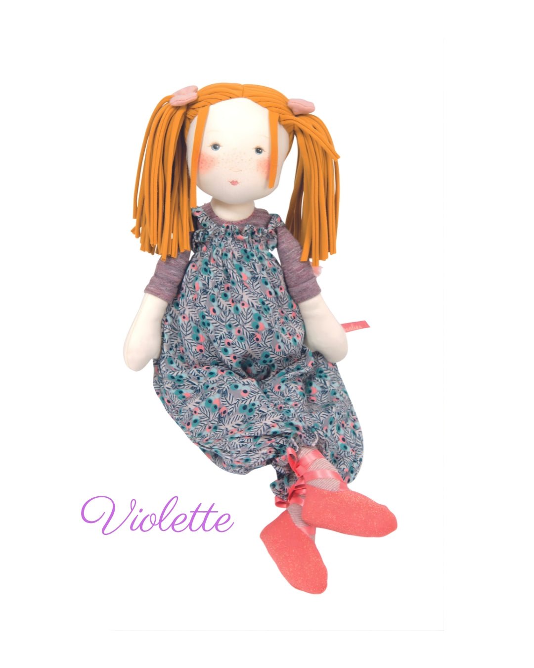 Jucării de pluş - Păpușa Violette - Les Rosalies, 45 cm, 1+ ani | Moulin Roty - 1