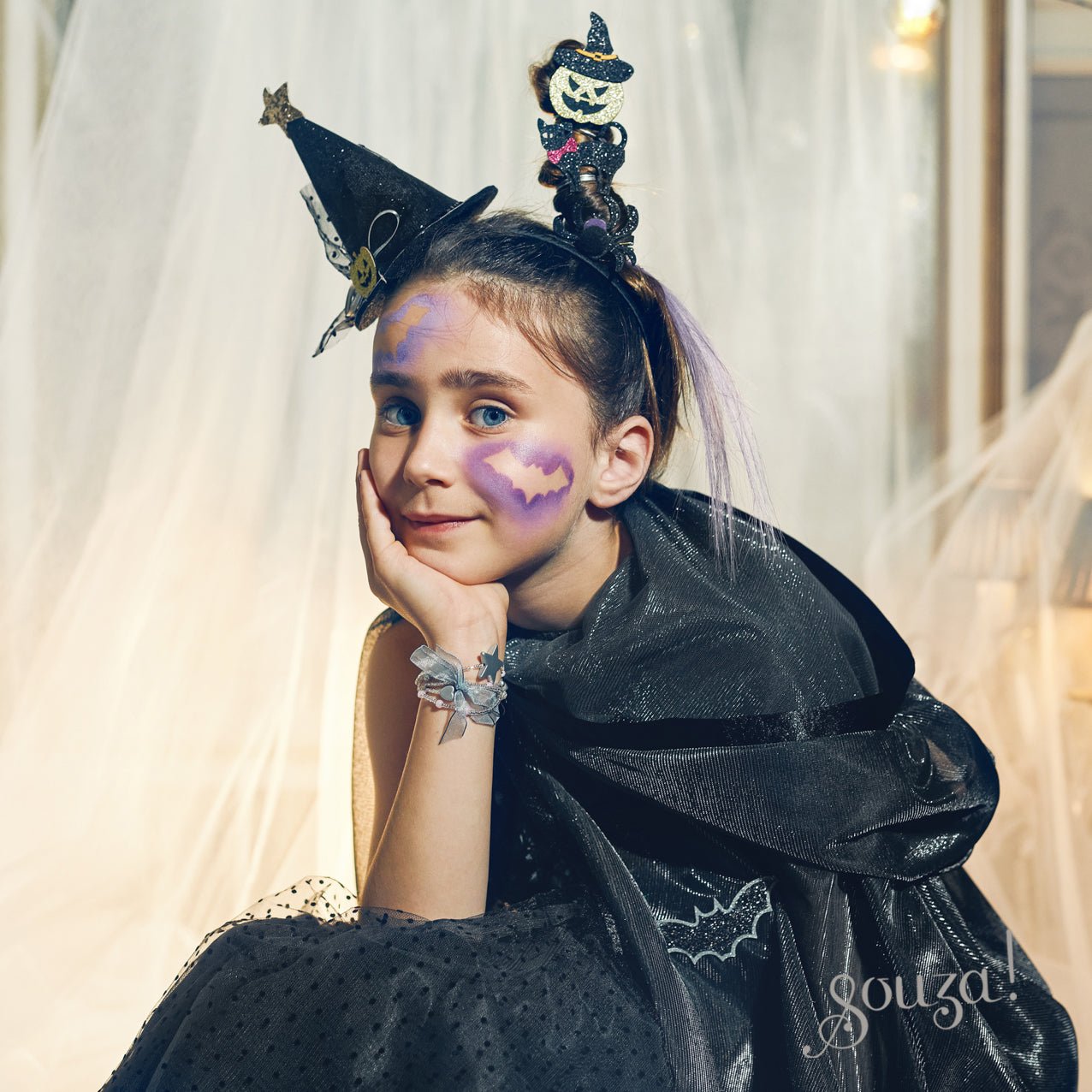 Costume şi accesorii - Pelerină de vrăjitoare &quot;Mathilde&quot;, 3 - 4 ani | Souza! - 3