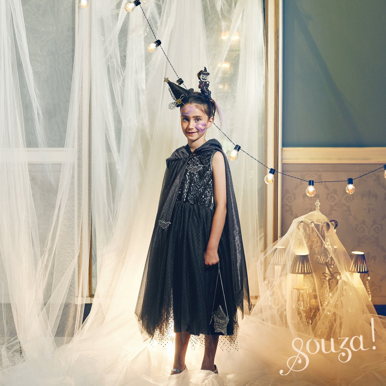 Costume şi accesorii - Pelerină de vrăjitoare "Mathilde", 3 - 4 ani | Souza! - 4