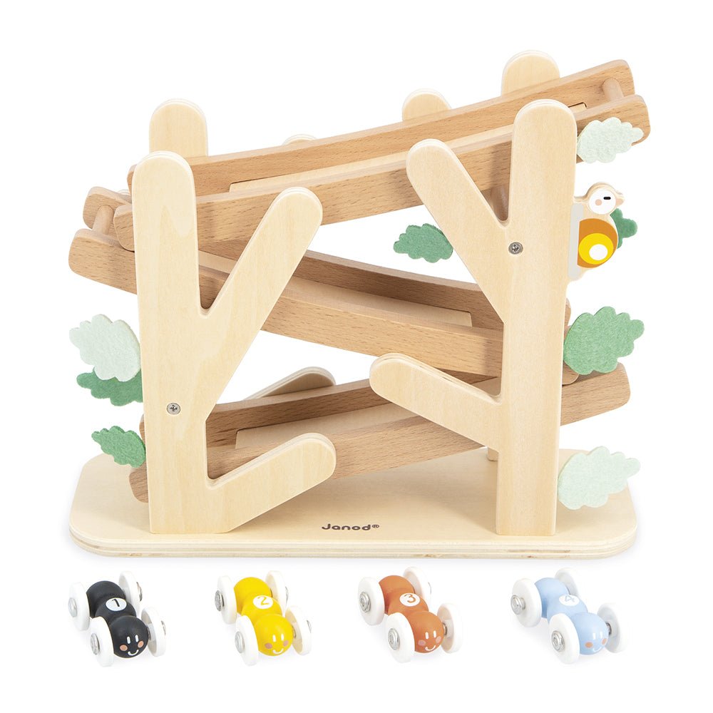 Vehicule de jucărie - Pistă din lemn cu furnici Sweet Cocoon, 1+ ani | Jucărie educativă Janod - 8