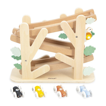 Vehicule de jucărie - Pistă din lemn cu furnici Sweet Cocoon, 1+ ani | Jucărie educativă Janod - 8