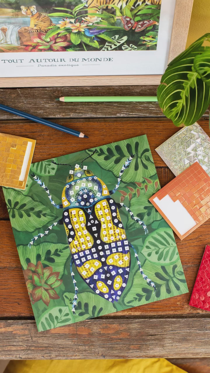 Joc creativ mozaic - Tout autour du monde, 5+ ani | Moulin Roty