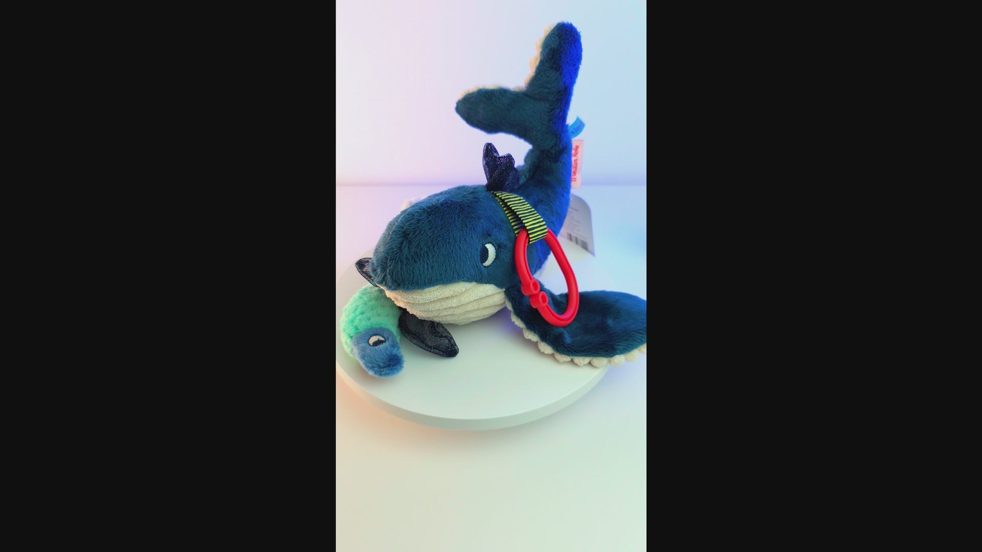 Jucărie muzicală de pluș cu cutie detașabilă - Balenă, 0+ ani | Moulin Roty