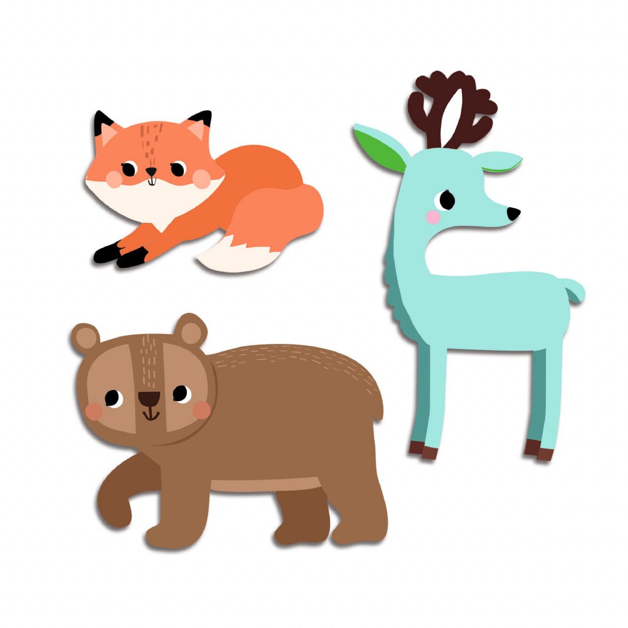 Abţibilduri - Primele abţibilduri Animale din pădure | Djeco - 2
