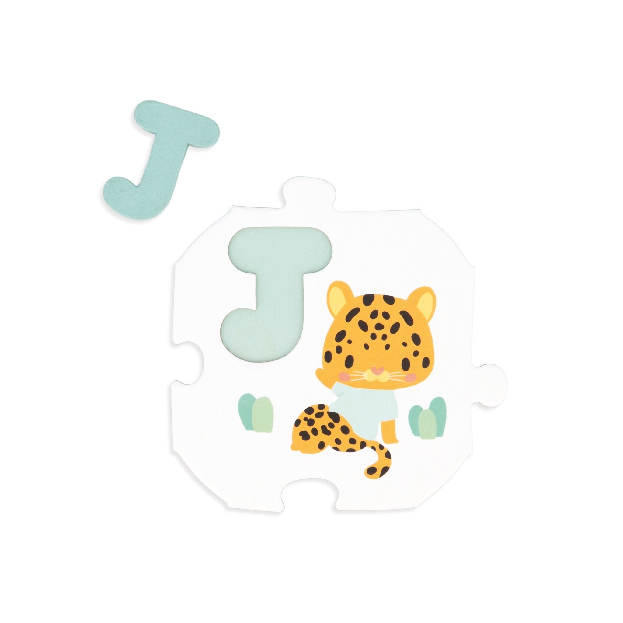 Puzzle - uri - Puzzle alfabet, cu litere din lemn, 2+ ani | Janod - 5