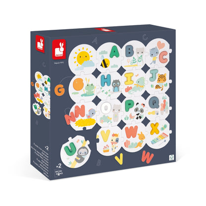 Puzzle - uri - Puzzle alfabet, cu litere din lemn, 2+ ani | Janod - 8