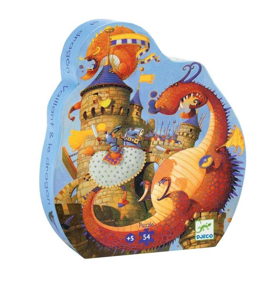Puzzle - Puzzle Cavalerul şi dragonul | Djeco - 1
