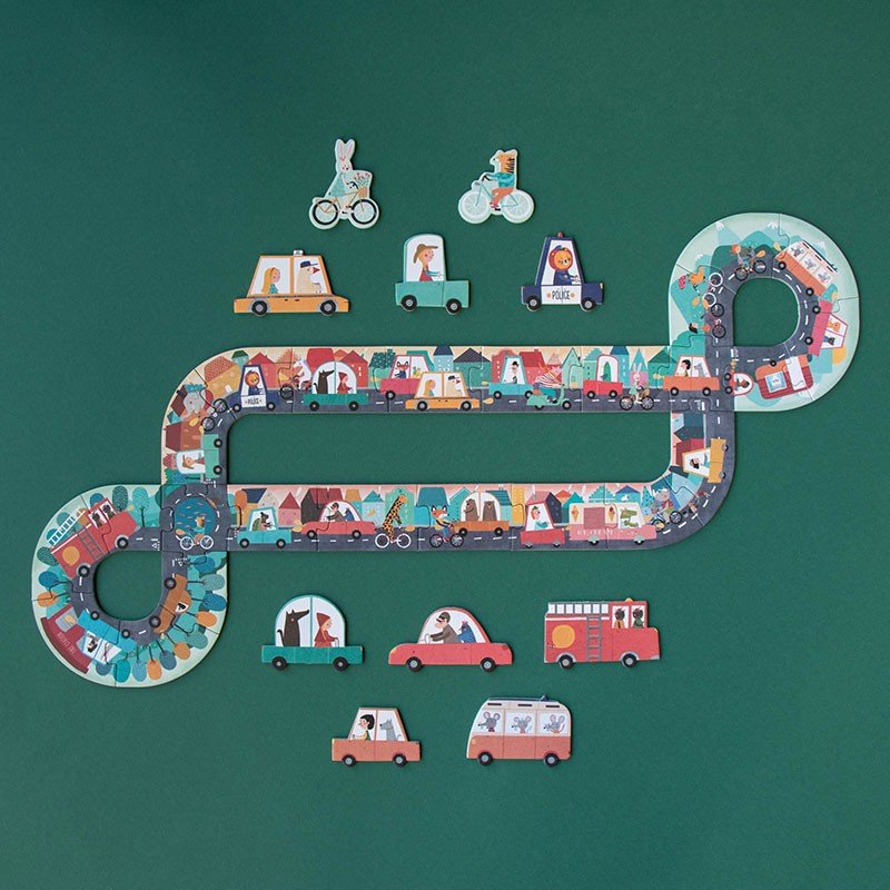 Puzzle - uri - Puzzle de observaţie - În călătorie, 24 piese, 3+ ani | Londji - 2