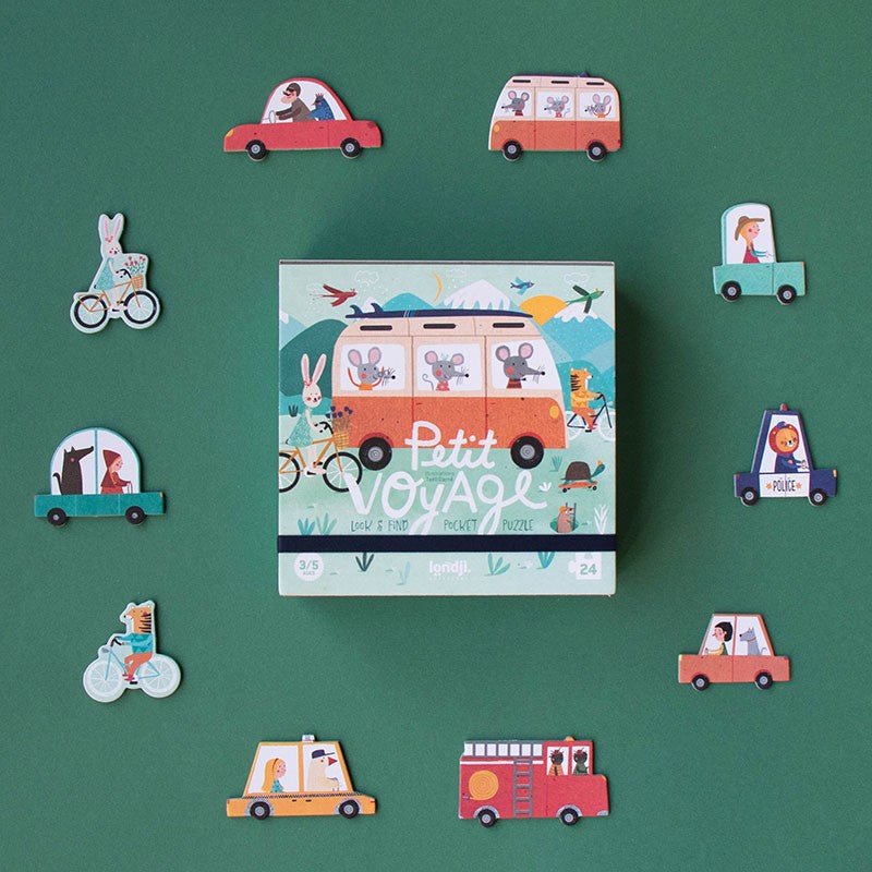 Puzzle - uri - Puzzle de observaţie - În călătorie, 24 piese, 3+ ani | Londji - 1