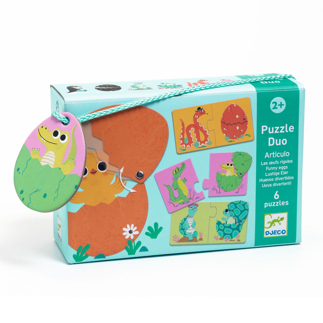 Puzzle - uri - Puzzle duo cu autocorecție - Puiul din ou, 2+ ani | Djeco - 1