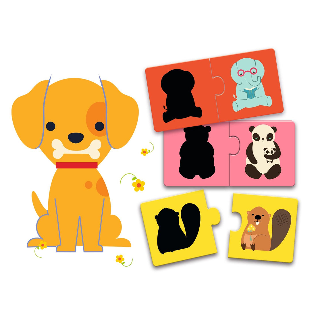 Puzzle - uri - Puzzle duo cu autocorecție - Siluete, 2+ ani | Djeco - 2