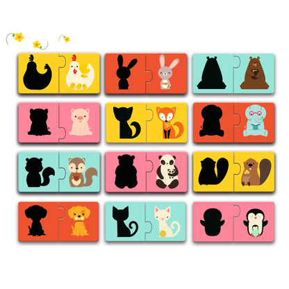Puzzle - uri - Puzzle duo cu autocorecție - Siluete, 2+ ani | Djeco - 3