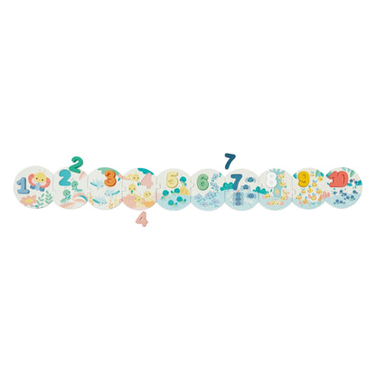 Puzzle - uri - Puzzle educativ cu cifre din lemn - Învaţă cifrele, 2+ ani | Janod - 7