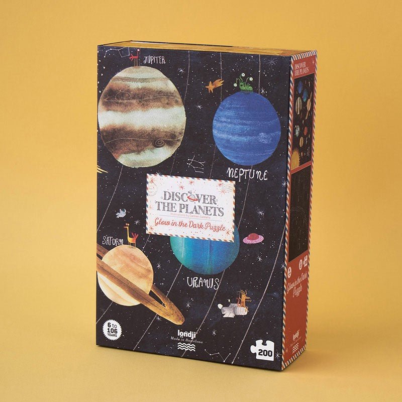 Puzzle fluorescent pentru copii "Descoperă Cosmosul" | Londji - Londji - EmmaSiLuna.ro