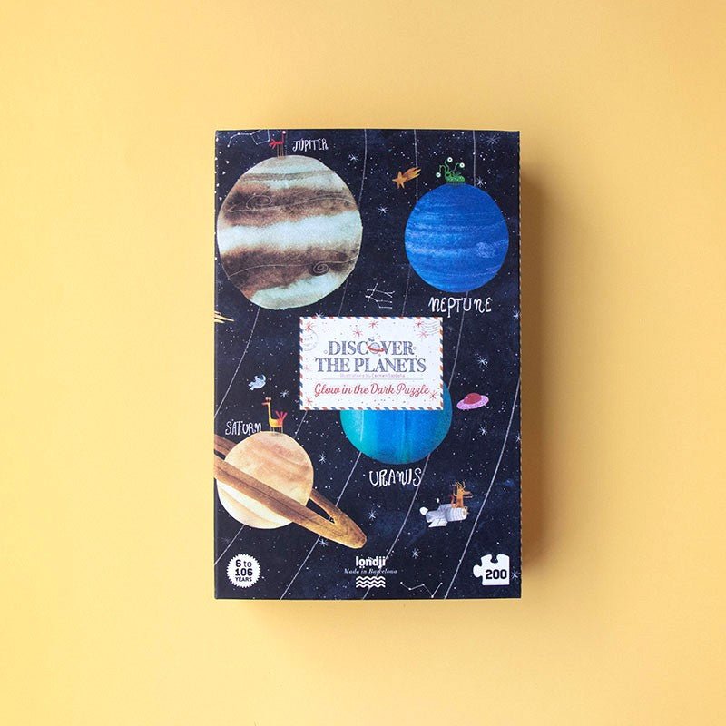 Puzzle fluorescent pentru copii "Descoperă Cosmosul" | Londji - Londji - EmmaSiLuna.ro