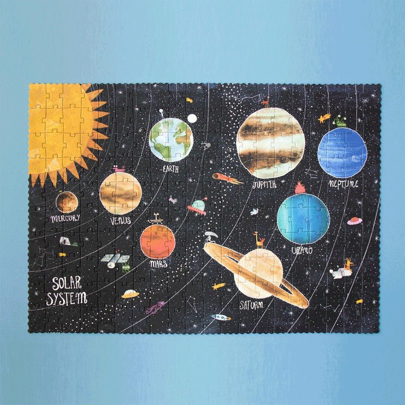 Puzzle fluorescent pentru copii "Descoperă Cosmosul" | Londji - Londji - EmmaSiLuna.ro