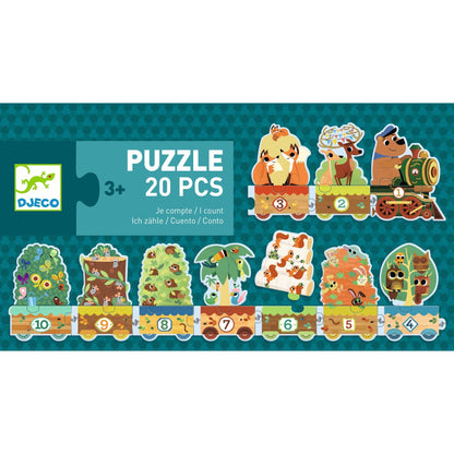 Puzzle - uri - Puzzle Învăţ să număr, 3+ ani | Djeco - 2