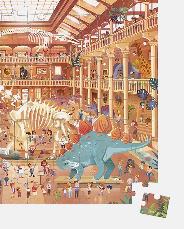 Puzzle - uri - Puzzle Muzeul de istorie naturală, 100 piese, 6+ ani | Janod - 2