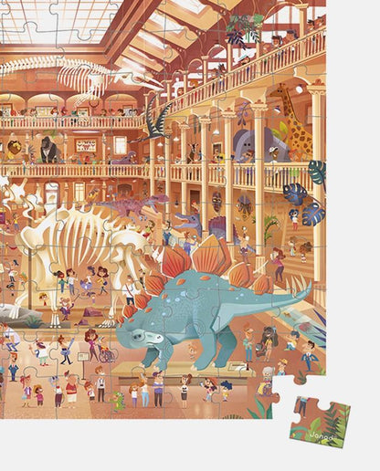 Puzzle - uri - Puzzle Muzeul de istorie naturală, 100 piese, 6+ ani | Janod - 2